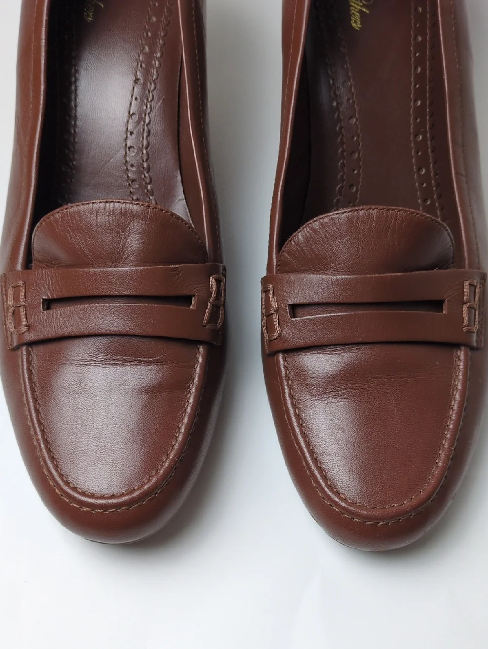 Brooks Brothers Brown Leather Block 2